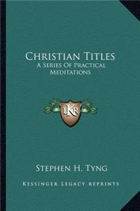 Christian Titles