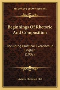 Beginnings Of Rhetoric And Composition