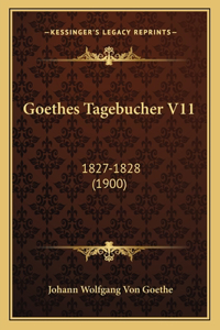 Goethes Tagebucher V11