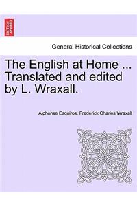 English at Home ... Translated and edited by L. Wraxall.