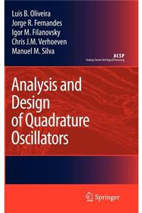 Analysis and Design of Quadrature Oscillators