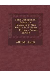 Sulle Obbligazioni Solidali