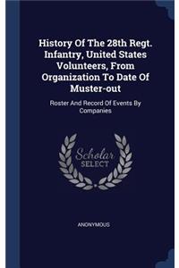 History Of The 28th Regt. Infantry, United States Volunteers, From Organization To Date Of Muster-out