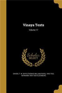 Vinaya Texts; Volume 17