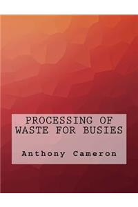 Processing of Waste For Busies