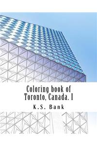 Coloring book of Toronto, Canada. I