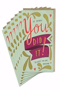 6-Pack Em & Friends You Did It! Card