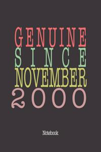 Genuine Since November 2000