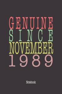 Genuine Since November 1989