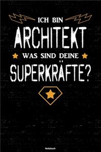 Ich bin Architekt was sind deine Superkräfte? Notizbuch