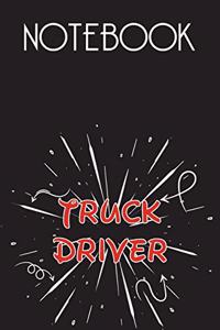 TRUCK DRIVER Notebook, Simple Design