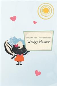Weekly Planner January 2020 - December 2020