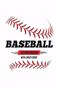 Baseball Scorebook With Lineup Cards