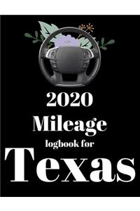 2020 Mileage log book for Texas