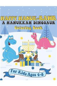 Happy Hanuk-rawr A Hanukkah Dinosaur Coloring Book