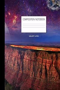 galaxy lava Composition Notebook