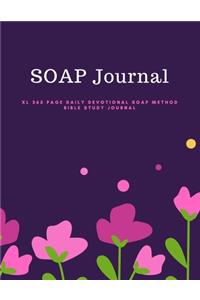 SOAP Journal - XL 365 Page Daily Devotional SOAP Method Bible Study Journal