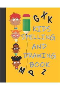 Kids Spelling And Drawing Book