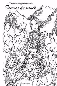 Livre de coloriage pour adultes Femmes du monde