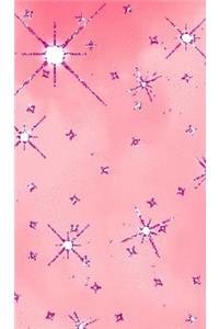 pink glitter creative blank journal