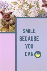 SMILE BECAUSE YOU CAN Journal