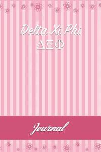 Delta XI Phi: Line Ruled Sorority Girls Journal - Great Present for Big or Lil Sister