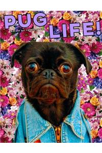 Pug Life Cute Dog Pug Floral Journal