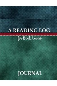A Reading Log for Book Lovers Journal