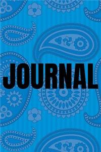Paisley Background Lined Writing Journal Vol. 25