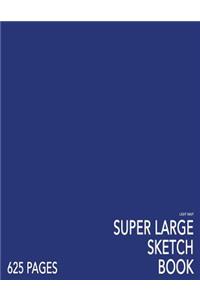 Light Navy Super Large Sketchbook: Big Softcover Sketchbook, 625 Pages, Giant Sketchbook, Large Sketchbook for Drawing