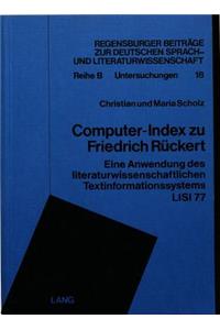 Computer-Index Zu Friedrich Rueckert