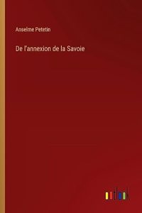 De l'annexion de la Savoie