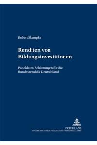 Renditen Von Bildungsinvestitionen