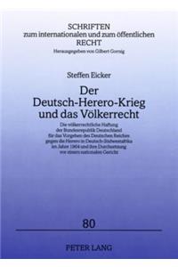 Deutsch-Herero-Krieg Und Das Voelkerrecht