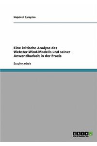 Eine kritische Analyse des Webster-Wind-Modells und seiner Anwendbarkeit in der Praxis