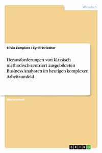 Herausforderungen von klassisch methodisch-zentriert ausgebildeten Business Analysten im heutigen komplexen Arbeitsumfeld