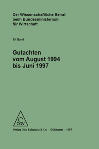 Wissenschaftliche Beirat beim Bundesministerium für Wirtschaft - Gutachten