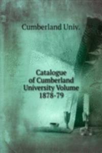 Catalogue of Cumberland University Volume 1878-79