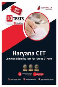 Haryana CET Group C Book 2023 (English Edition) - 10 Full Length Mock Tests (1000 Solved Questions) Including Haryana General Knowledge Subject with Free Access to Online Tests