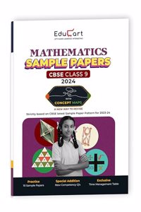 Educart CBSE Mathematics Class 9 Sample Paper 2023-24 (Introducing Revision Maps and Past Year Papers) 2024