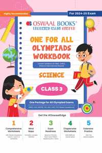 Oswaal One For All Olympiad Workbook Class 3 Science for 2024-25 Exam