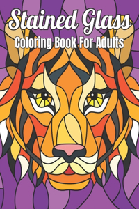 Stained Glass Coloring Book For Adults