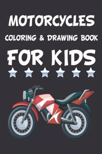 Motorcycles Coloring Book For Kids