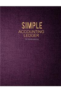 Simple Accounting Ledger for Bookkeeping