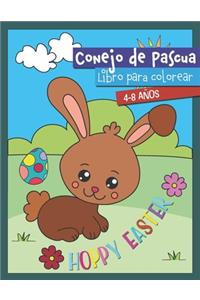 Conejo de Pascua libro para colorear 4-8 años