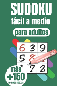 Libro de Sudoku para adultos de fácil a medio