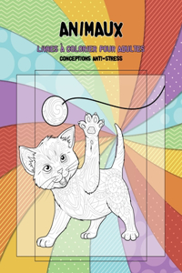 Livres à colorier pour adultes - Conceptions anti-stress - Animaux