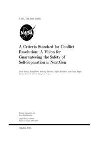 A Criteria Standard for Conflict Resolution