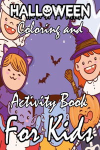 Halloween coloring and activity book for Kids
