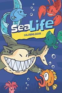 Sea Life Coloring Book